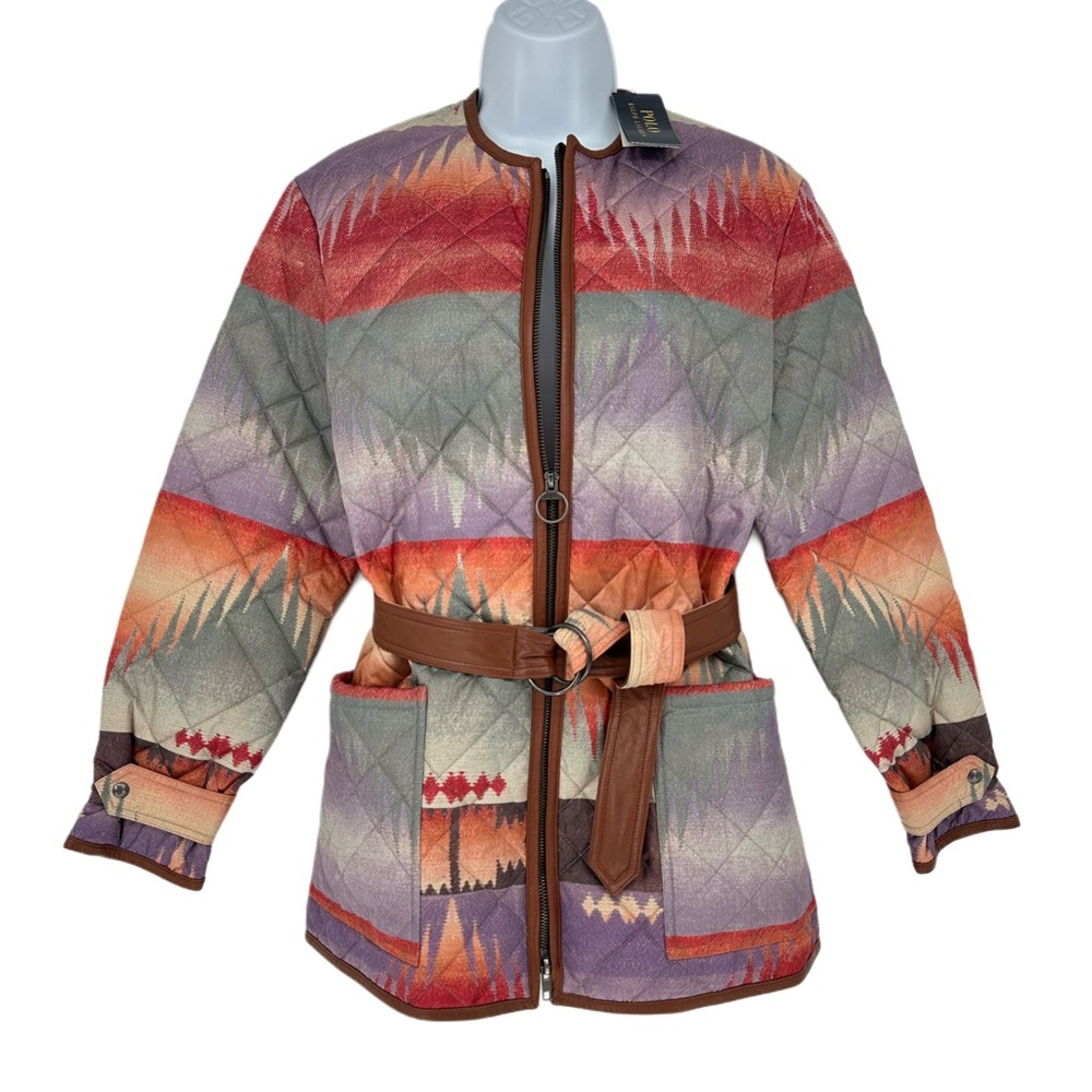 Polo Ralph Lauren Southwest Sunset Aztec Quilted Jacket.